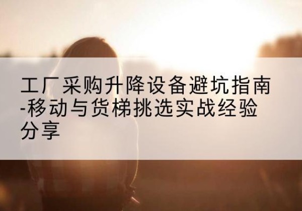 荔城移动式升降机怎么选-工厂采购升降设备避坑指南-移动与货梯挑选实战经验分享
